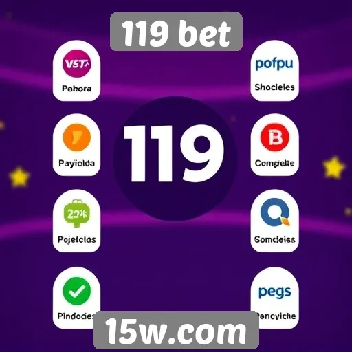 Métodos de pagamento disponíveis na 119 bet